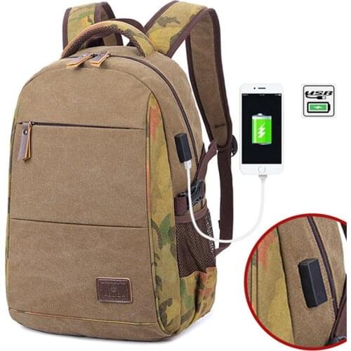 USB Charging Laptop Backpack Men School Backpacks School bags For Teenagers Man Student Book Bag Female Satchel Travel Bags sac