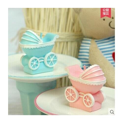 PRZY New Arrival DIY Silicone Stroller Candle Shaped Baby Pram Handmade Soap Mold Silicon Candle Mould 3D Silicone Rubber 001