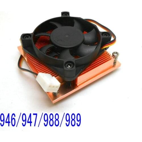 Ultra-thin PGA946 947 988 989 mobile i3 i5 all copper radiator hole spacing 51mm double ball fan