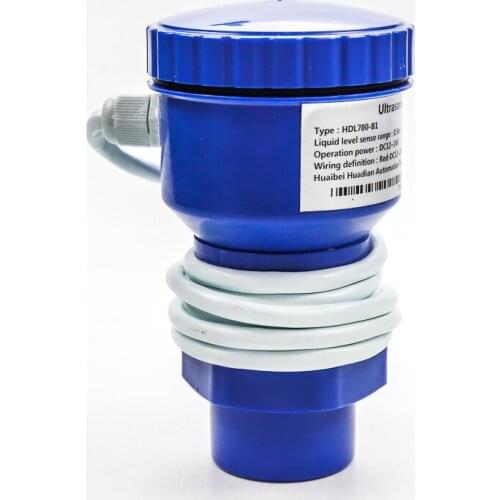 420ma output ultrasonic level sensor measuring range distance 3 meter water tank level transmitter