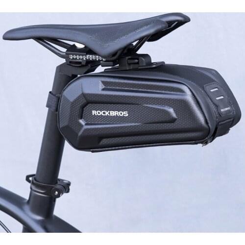 ROCKBROS Bicycle Tail Waterproof Bag 1.7L Large Capatity Quick Release Seatpost Shockproof Road MTB Bike Seat Riding Accessories