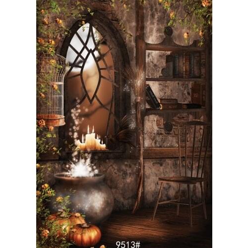 Old Room Book Vinyl Photography Halloween Backgrounds Computer Printed Children Party Photography Backdrops for Photo studio