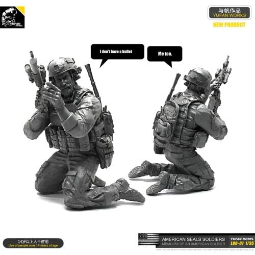 Yufan Model 1/35 Figure U.s. Seals Resin Soldier Model Kit Unmounted Loo-01