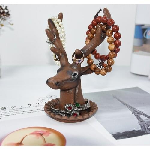 Women vogue Jewelry Necklace Bracelets Earrings Rings Deer Stand Display Organizer Holder Show Rack Showing Shelf 2020Hot Sale