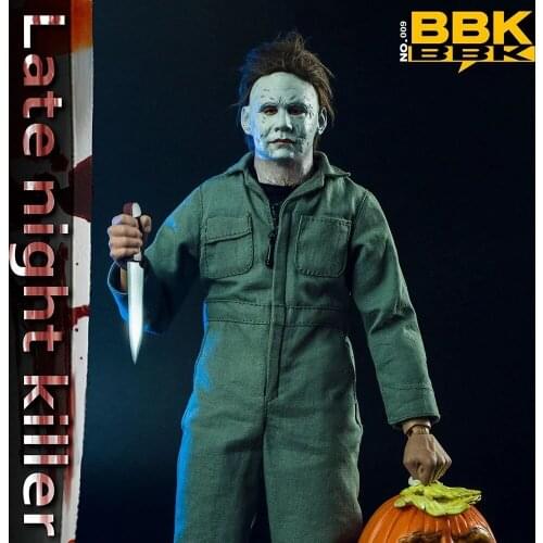 In Stock 1/6 BBK BBK009 Halloween Late Night Killer Figure Model 12‘’ Male Action Doll Full Set