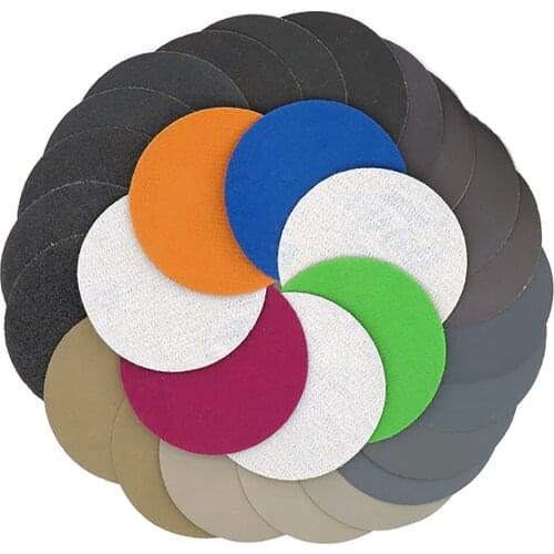 20pcs 3 Inch 75mm Waterproof Sanding Discs Hook Loop Silicon Carbide Abrasive Sandpaper 60 to 10000 Grit for Wet/Dry Polishing