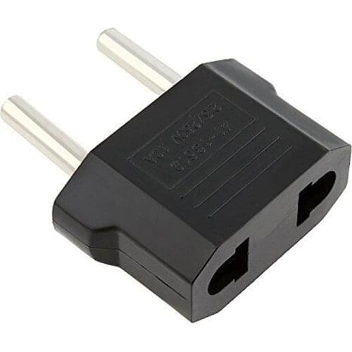 10PCS european US to EU mini convert plug adapter russia germany franch electrical ac power connector euro travel small plug 6a