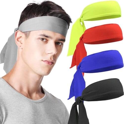 5pcs Headband Outdoor Sports Tennis Head Tie Unisex Fitness Sweatband Elastic Headband for Football Basketball Running Tennis