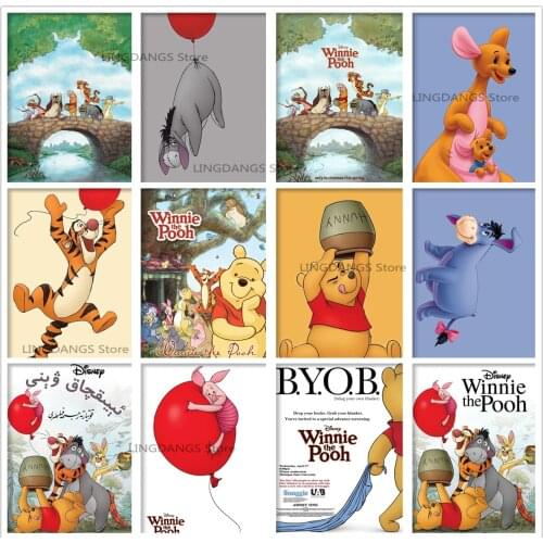 Disney 5d Diy Diamond Painting Cartoon Animal Winnie The Pooh Poster Diamond Mosaic Embroidery Cross Stitch Kits Home Decor Gift