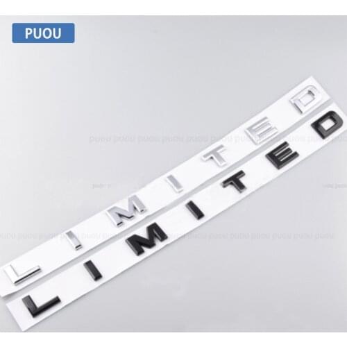 Car Badge LIMITED 3D Black/Silver ABS for Ford Raptor F-150 Explorer Ranger Emblem Sticker