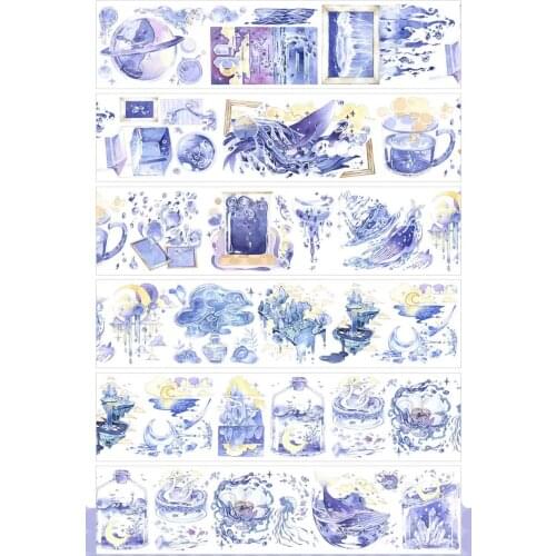 Fairy Water Cloudy Sky Washi Tape for Card Making Bullet Journal DIY Scrapbooking Decorative Sticker