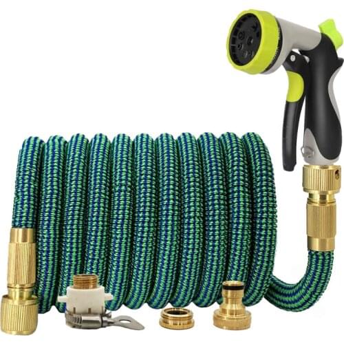 Flexible Magic Expandable Home Garden Water Hose High Pressure Car Wash Plastic Pipe With Foam Spray Gun For Watering Irrigation