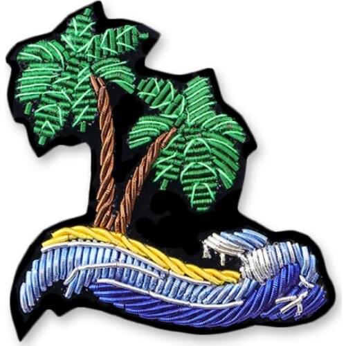 Indian silk, jewelry hand-embroidered, wave coconut brooch ,simple creative brooch , accessories,badge