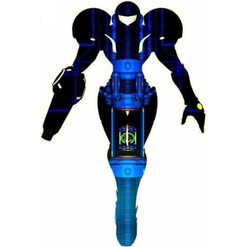 LLY-0413 Personality Car Stickers Samus and Metroid Retro Modeling Decal PVC Top Quality Waterproof Exquisite Cars Decals Decor