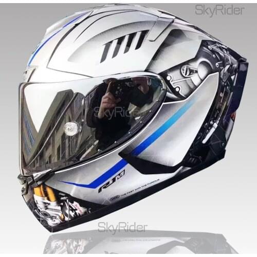 Full Face Motorcycle helmet X14 silver ya helmet Motocross Racing Motobike Riding Helmet Casco De Motocicleta
