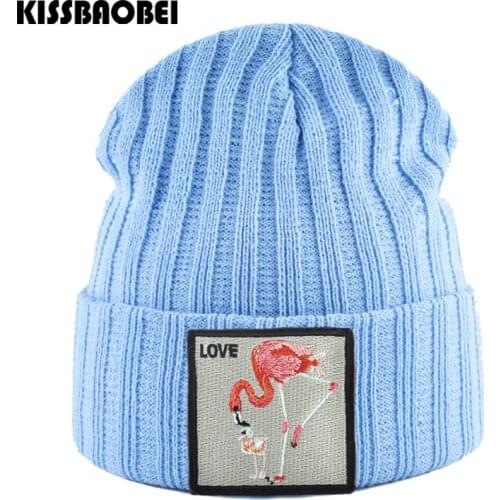 Soft Slouchy Beanie Hats Men Knitted Hat Skullies Beanies For Men Casual Warm Winter Cap Unisex Animal Patch Skull Knit Caps