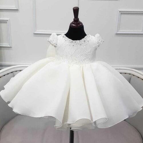 Baby Girl clothing for Baptism Princess Dress Birthday Party Wedding Ball Gown kids Christening clothing dress for girls Y3159