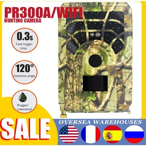 PR300AWIFI Wildlife Trail Camera 5MP 1080P Infrared Hunting Game Camera With Night Vision Wireless Surveillance Tracking Camera