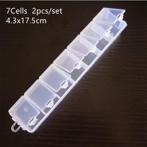 Practical jewelry storage Adjustable Plastic Compartment Storage Box Jewelry Earring Bin Case Container Storage Boxes 131