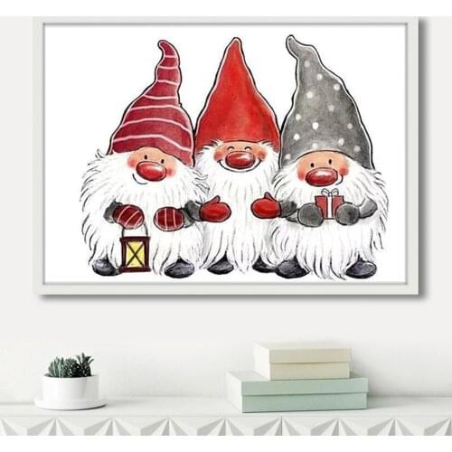 5D DIY Diamond Painting Santa Claus Cross stitch Kit Full Drill Embroidery Mosaic Crystal Art Picture Home Decor Christmas Gift