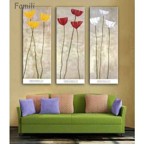 2 Pcs Modern Wall Painting Fashion Flower Oil Painting On Canvas Wall Art Picture Home Decoration Unframed Canvas Painting-0722