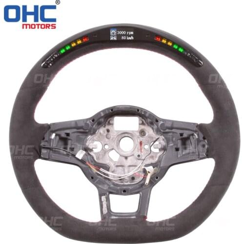 Carbon Fiber LED Steering Wheel compatible for MK7 GTI GLI R Line
