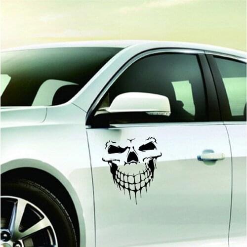 Reflective Skull Car Stickers Styling Removable Waterproof Decoration Rav4 2019 2020 Smart Fortwo Funning Decals Tuning