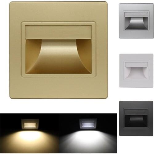 Recessed LED Stairway Light Wall Sconce Lights Corridor Night LED Foot Light Wall Lamp LED Step Ladder Lights