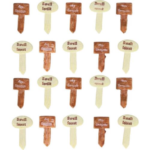 Plant labels Resin Plant Sign Board Min Tag Garden Miniature Bonsai Succulent Pot Decoration plastic tribulus