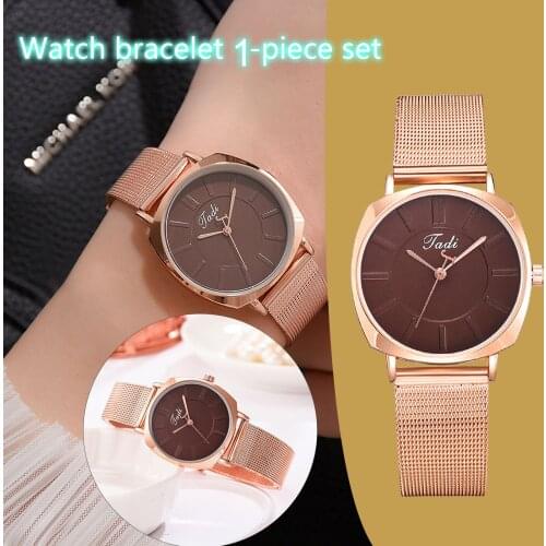 2020 New Design Ladies Quartz Watch Fashion Casual Exquisite Luxury Bracelet Watch Stainless Steel Mesh Band Strap Wristwatch