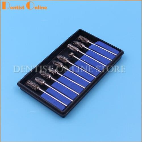 10pcs Dental Tungsten grinding head Steel Carbide Burs Drills 2.35mm Dental Burs