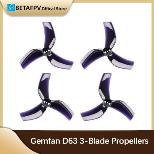 16PCS BETAFPV Gemfan D63 3-Blade Propellers 1.5mm Shaft For For Beta95X V3 Whoop Racing Drone Accessories FPV RC Drone Propeller