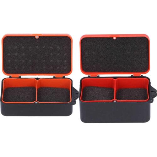 8PCS Fishing Worm Box Earthworm Red Worm Fishing Bait Tackle Alive Lure Storage Case Box 2 Compartments Box