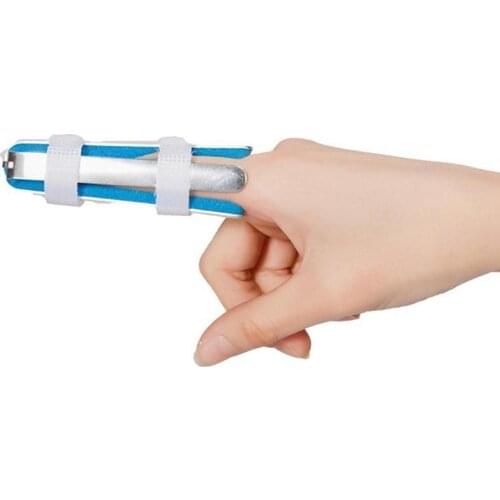 Aluminium Finger Splint Finger Pain Relief Fracture Protection Brace Corrector Support Adjustable Tape Bandage Finger Care Tools
