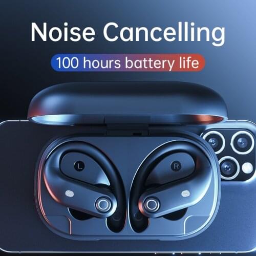 YC Bluetooth Wireless Headset In-ear Sports Headphones Noise Cancelling Earbuds 100 Hours Playback 9D Stereo Earphone for Xiaomi