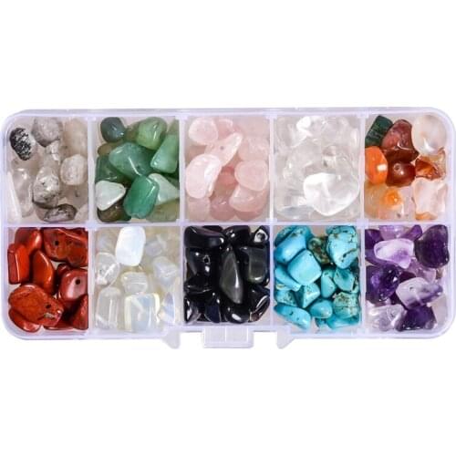 10 Colors Real Beautiful Stone Natural Loose Beads Approx 6-10mm for DIY Costume Accessories Handmade Bracelet