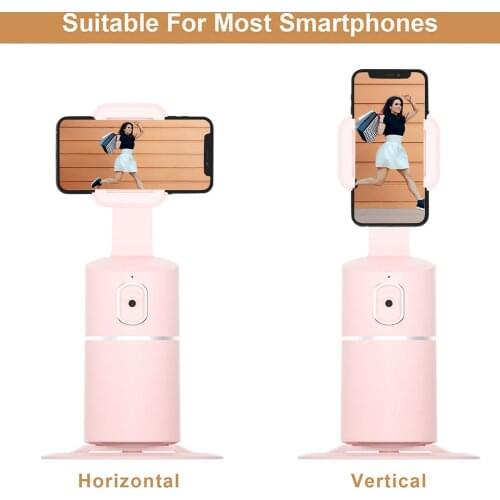 360 Rotation Phone Holder Smart Follow-Up Face Tracking Camera Holder For Vlogging Video Recording Holdheld Gimbal