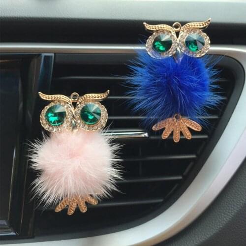 Wear Resistant Practical Faux Crystal Car Perfume Clip Alloy Car Air Freshener Stylish for Air Freshing