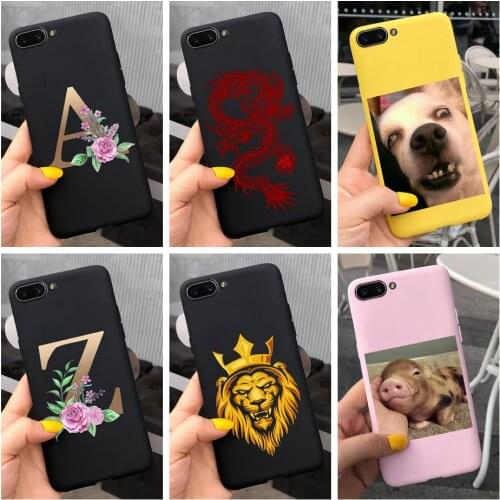 Cool Cartoon Letter Case For OPPO A3s Back Cover Slim Matte Bumper Soft Phone Case For OPPOA3S CPH1803 A 3S A5 CPH1809 AX5 Coque