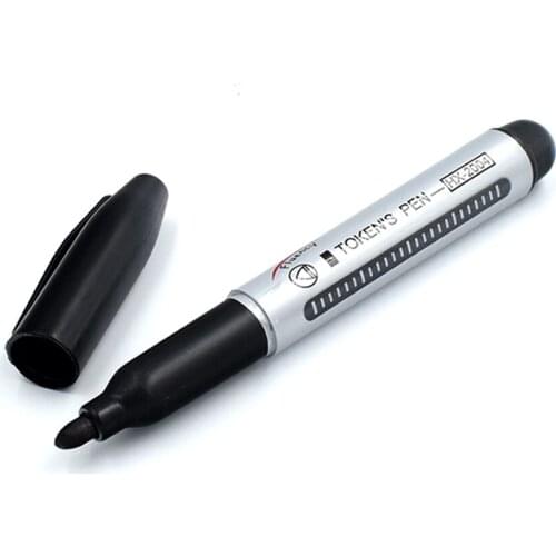 Black Ink Token Pen Marker Pen Lecture Tool Board Waterproof School Office Labeling Fadeless Supplier Stationery Gardening Plant
