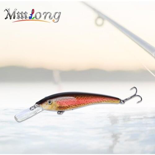 Mmlong 9cm Floating Wobbler Hard Minnow Fishing Lures SAH02B 5.7g Plastic Fly Pesca Crankbaits Artificial Bait Fishing Accessory