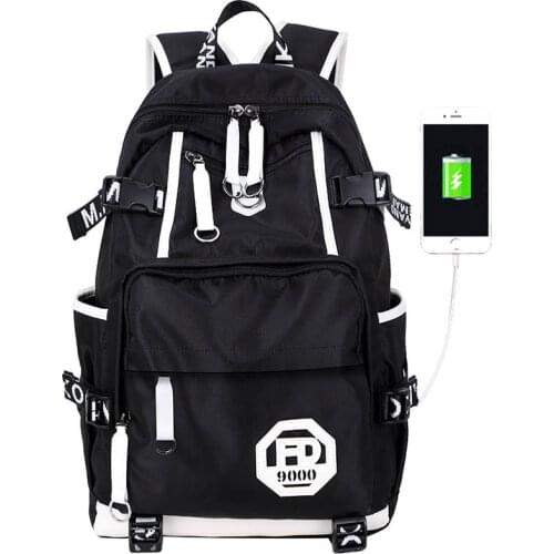 Fengdong brand anti theft black waterproof boys school backpack USB shoulder bags for men school bag male travel laptop bag