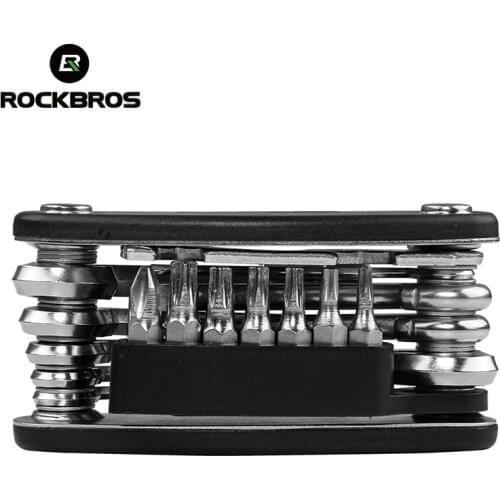 ROCKBROS 16 in 1 Bicycle Tools Sets Mountain Bike Bicycle Multi Repair Tool Kit Hex Spoke Wrench Mountain Cycle Screwdriver Tool