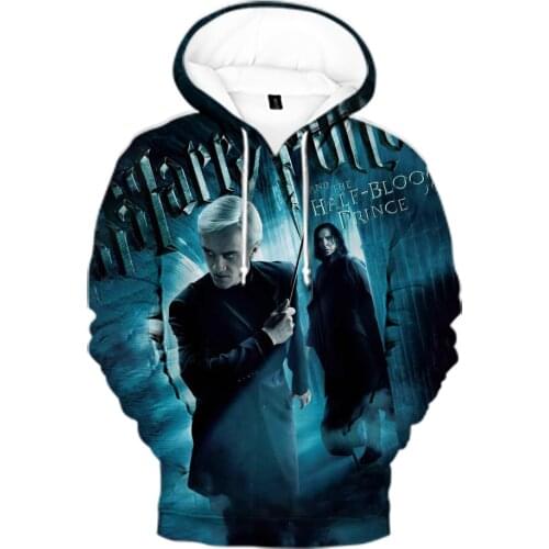 New Harajuku Creative 3D print Draco Malfoy Hoodies Sweatshirts Casual Boys girls Sweatshirts Long Sleeve Adult/child Cool coat