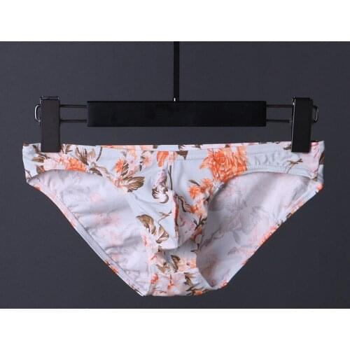 New fashion AIBC Brand mens underwear briefs colorful printing panties male nice briefs man underpants