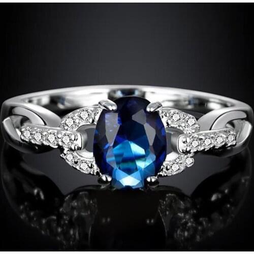 Wedding Ring Girls Rings Engagement Ring Luxury Rings For Women Jewelry Promise Ring Couple Rings Wholesale Love Ring Blue Ring