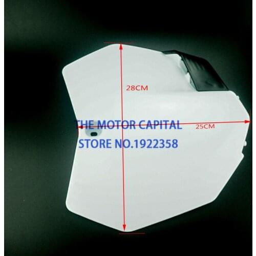 Plastic Front Name Number Plate For KTM 2014-16 EXC XC-W EXC-F motorcross motorcycle spare parts yellow and white