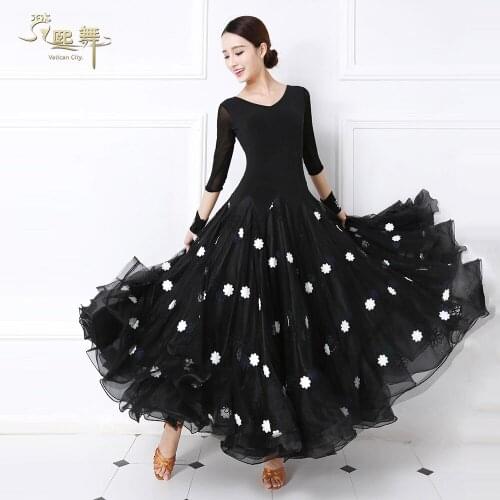 Customized Ballroom Dance Dress Lady Dancing Competition Dress Women Tango Flamenco Waltz Dancing Customes Customize D-0379