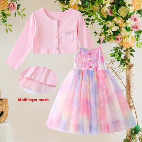 New Year 2022 Dress+Coat Cotton Long Sleeve Casual Costume Newborn Clothes Christmas Prom vestidos Autumn Printed 1 to 4 Years