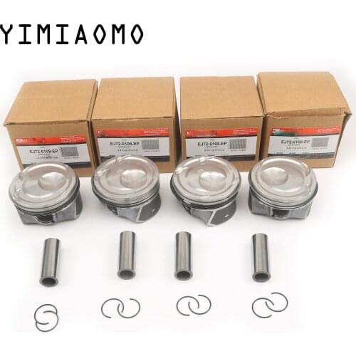 For Ford Focus Mustang Lincoln MKC 4 Cyl 2.3L TIVCT DI TC EJ7Z6108C EJ7Z 6108 E 87MM Engine Piston & Piston Rings Pin 22MM